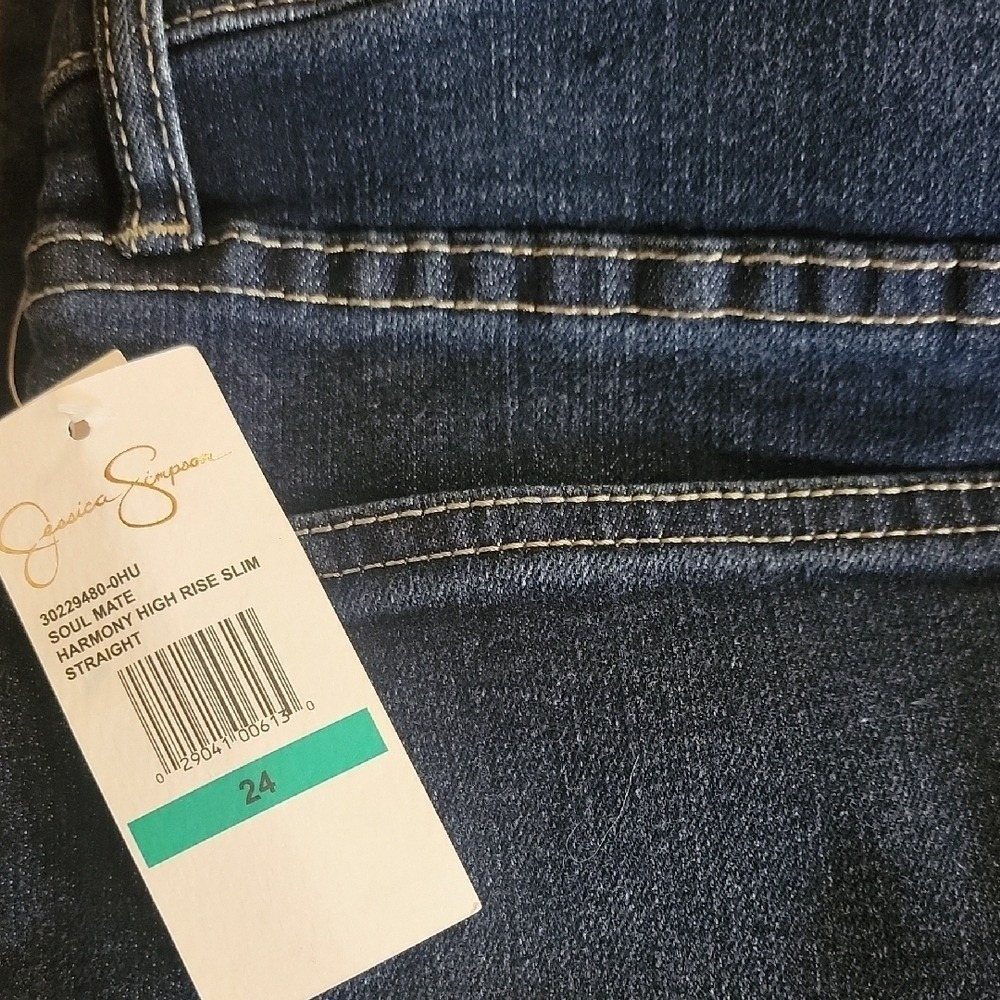 Women's Jessica Simpson Harmony Straight High Rise Jean in Soul Mate Waist 24